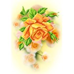 Рисунок на шелке арт.МП-37х49-4117 Чайная роза