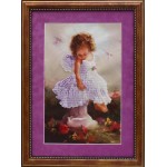 Рисунок на ткани Славяночка арт. КС-070 Ангелы и голуби 36х28 см