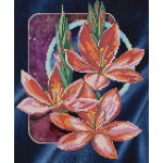 Рисунок на ткани для вышивания бисером КАРТИНЫ БИСЕРОМ арт.S-001 Лилии