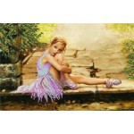 Рисунок на ткани для вышивания бисером КАРТИНЫ БИСЕРОМ арт.S-031 Юная балерина