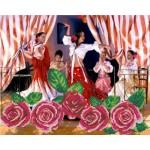 Рисунок на ткани для вышивания бисером КАРТИНЫ БИСЕРОМ арт.S-051 Танец роз