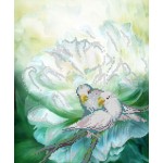 Рисунок на ткани для вышивания бисером КАРТИНЫ БИСЕРОМ арт.S-058 Белые попугаи