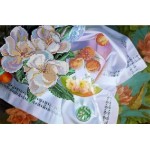 Рисунок на ткани для вышивания бисером КАРТИНЫ БИСЕРОМ арт.S-083 Цветущий персик