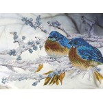 Рисунок на ткани для вышивания бисером КАРТИНЫ БИСЕРОМ арт.S-115 Зимнии птицы