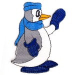 Термоаппликации арт.TBE-E106 Пингвин цв.синий