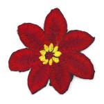 Термоаппликации арт.TBE-LY1518 Цветок цв.8 красный