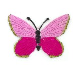 Термоаппликации арт.TBО#3 Бабочка цв.7 бл.розовыйрозовый