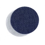 Термозаплатки круг 10см уп. 2шт цв. джинс-клетка синий