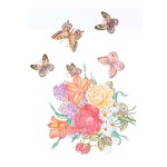 Трансфер универсальный арт.T-13 Цветы и бабочки 17х25 см