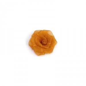 Украшение пришивные арт.Р-103 Роза капроновые 3см цв.коричневый