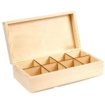 Заготовка деревянная арт.БН.003 Чайная коробка 32х17х9 см (8 отделов)