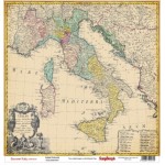 Бумага для скрапбукинга 30,5х30,5 см 180 грм двусторон Итальянские каникулы Италия, 10 шт x уп