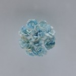 Хризантемы, набор 10 шт, диам 1 см, небесно-голубые