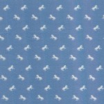 Ткань для рукоделия 50 x 50см (100% хлопок) HY003009, Кони голуб