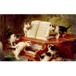 Набор для раскрашивания 40 x 50 см: Котята и рояль Q354