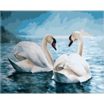 Набор для раскрашивания 40 x 50 см: Лебеди Q361