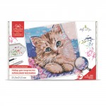Набор для творчества Алмазная живопись `Милый котенок` 21,5 x 21,5см