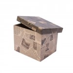 Подарочная коробка Крафт газеты, 1 шт, 34 x 26 x 20 см