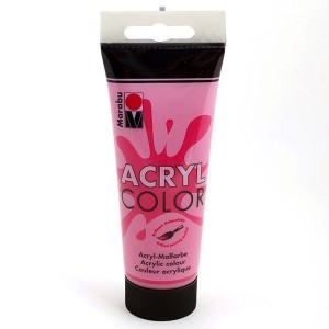 Краска акриловая Marabu-AcrylColorарт.120150031 цв.031 вишневый красный, 100 мл