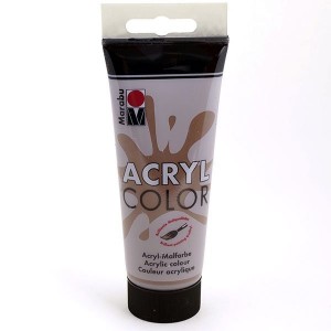 Краска акриловая Marabu-AcrylColorарт.120150045 цв.045 темно-коричневый, 100 мл