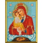 Набор для вышивания бисером КРОШЕ арт. В-170 Н-р Богородица Почаевская 20x24 см