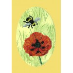 Набор для вышивания Вышивальная мозаика арт. 106ОТ.Пчелка и мак 10х15см