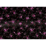 Бумага ддекопатча Decopatch арт.DP C-565 роз. цветочки на черном, упак. 3 листа 30х40 см