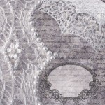 Бумага для скрапбукинга свадебное кружево арт.CP02194 обложка альбома 30,5х30,5см 160гм одностор