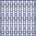 Бумага для скрапбукинга Гжель арт.CP02477 синяя волна 30,5х30,5см 160гм одностор