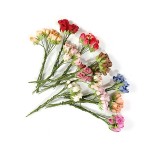 Бутоны роз арт.SCB401007 10мм и 15мм, в наборе 12 букетиков по 10 цветков, по 1 букету каждого цвета