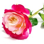 Цветы искусственные арт.СЛ.138553 роза розово-малиновая 68 см d-10 см