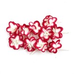 Цветки вишни арт.SCB 300206 Красный с белым уп.10шт
