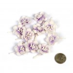 Цветки вишни арт.SCB300208 набор 10 шт фиолетовый с белым