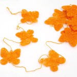 Декоративные элементы MAGIC HOBBY арт.TBY.LH-2-2 Бабочки цв.6 оранжевый