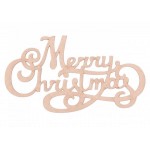 Декоративный элемент арт.CH.01768 Merry Christmas каллиграфия (1 шт.)