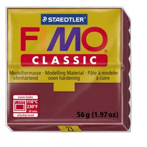 FIMO Classic Bordeaux Red полимерная глина, запекаемая в печке, уп. 56 гр. цвет: бордо 8000-23