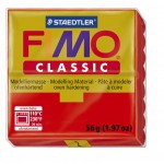 FIMO Classic Red полимерная глина, запекаемая в печке, уп. 56 гр. цвет: красный 8000-2