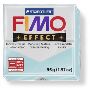 FIMO Effect Double Ice Crystal Blue полимерная глина, запекаемая в печке, уп. 56 гр. цвет: голубой ледяной кварц 8020-306