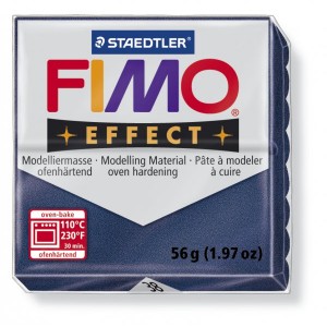 FIMO Effect Metallic Sapphire Blue полимерная глина, запекаемая в печке, уп. 56 гр. цвет: голубой сапфир, металлик 8020-38