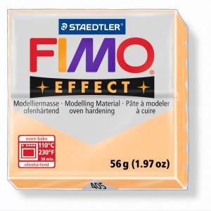 FIMO Effect Pastel Peach полимерная глина, запекаемая в печке, уп. 56 гр. цвет: персик 8020-405