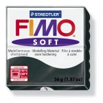 FIMO Soft Black полимерная глина, запекаемая в печке, уп. 56 гр. цвет: чёрный арт.8020-9