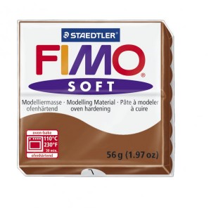 FIMO Soft Caramel полимерная глина, запекаемая в печке, уп. 56 гр. цвет: карамель арт. 8020-7
