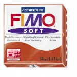 FIMO Soft Indian Red полимерная глина, запекаемая в печке, уп.56 гр. цвет: индийский красный арт.8020-24