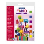 FIMO Soft основной комплект полимерной глины из 9 блоков по 25 гр. лак, инструмент, основа арт.8023 10