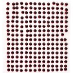Глазки клеевые арт.КЛ.4-16143 цв.красные, черный зрачок уп.224шт