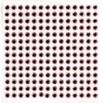 Глазки клеевые арт.КЛ.6-14142 цв.красные ,черный зрачок уп.210шт