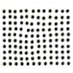 Глазки клеевые арт.КЛ.7-10123 цв.прозрачные,черный зрачок уп.120шт