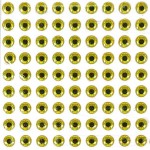 Глазки клеевые арт.КЛ.7-12102 цв.желтые,черный зрачок уп.120шт