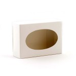 Коробка белая с окошком арт.ШЕ16473 (картон)