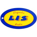 Лейбл картонный LIS цв. желтый-синий